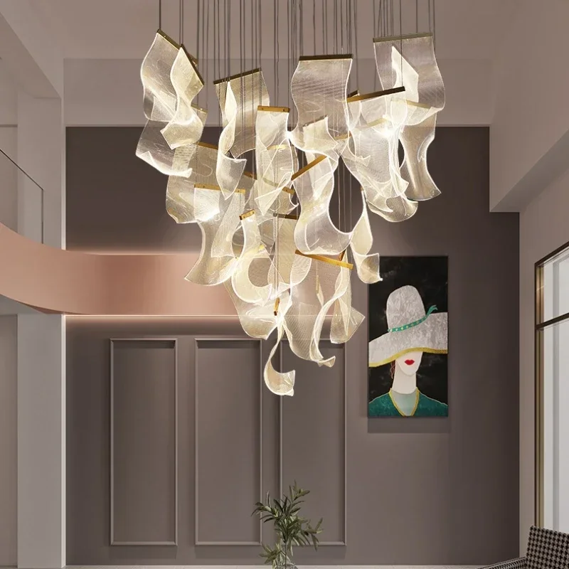 Sustainable Living Guide - Nordycki Luksusowy Akrylowy Żyrandol Kreatywny Salon