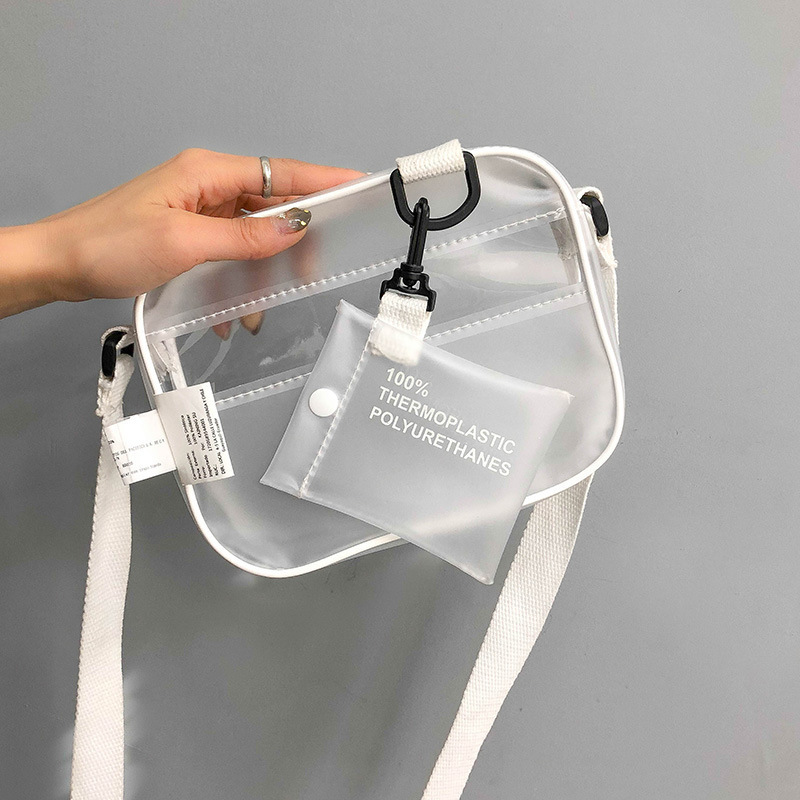 Linen Bag Bulk - Damska przezroczysta torebka PVC na co