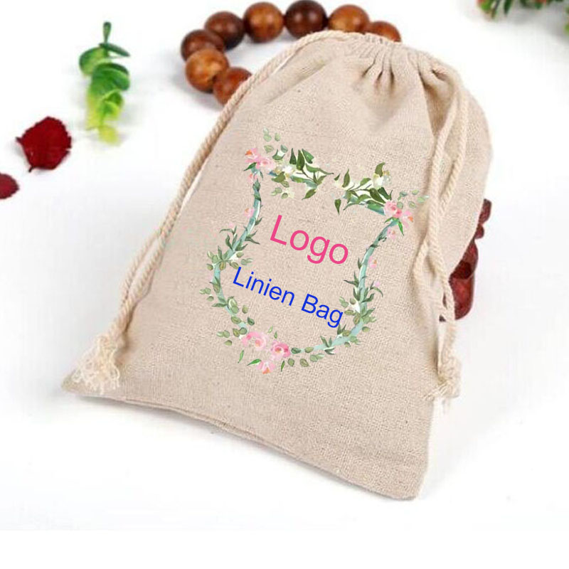 Linen Bag Bulk - Spersonalizowane własne Logo lniane torby na